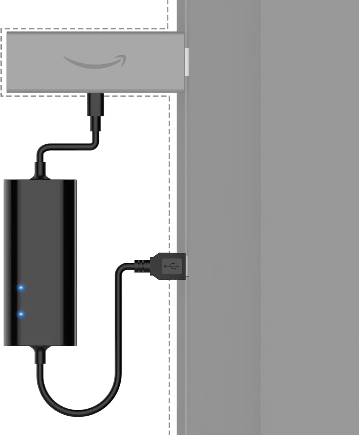 BENSN USB Adapter Stromkabel für TV Stick 4K Max, Lite, USB Netzteil Netzkabel, Stromstärke erhöhen